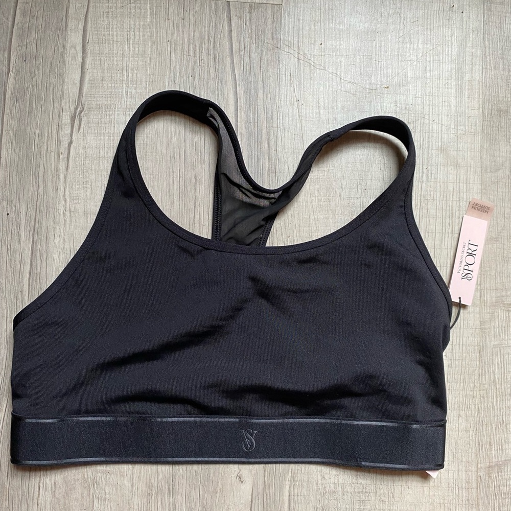 NWT Victoria's Secret Classic Black Sports Bra